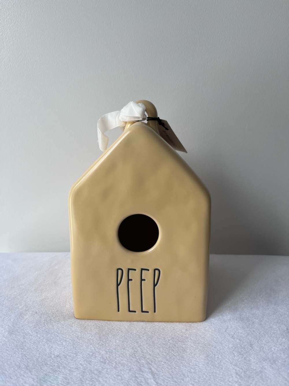 Rae Dunn Peep Yellow Birdhouse